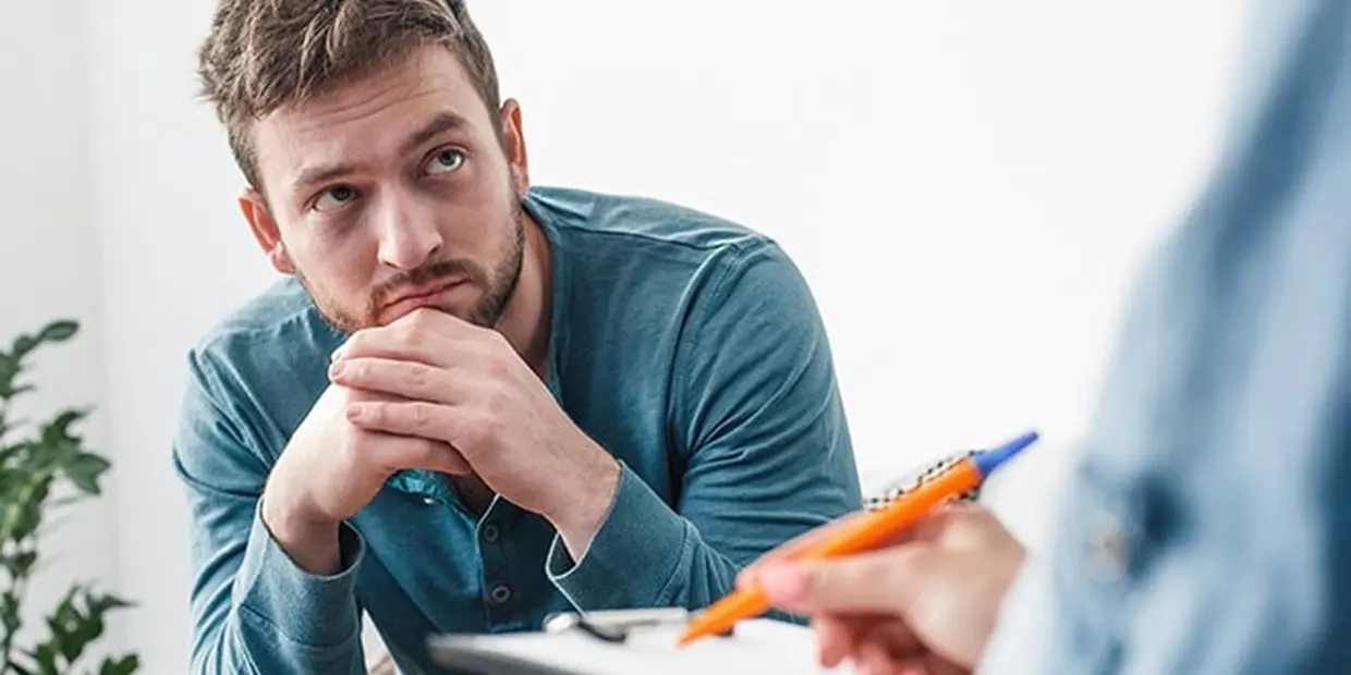 patient in a doctor's office setting receiving fentanyl addiction treatment