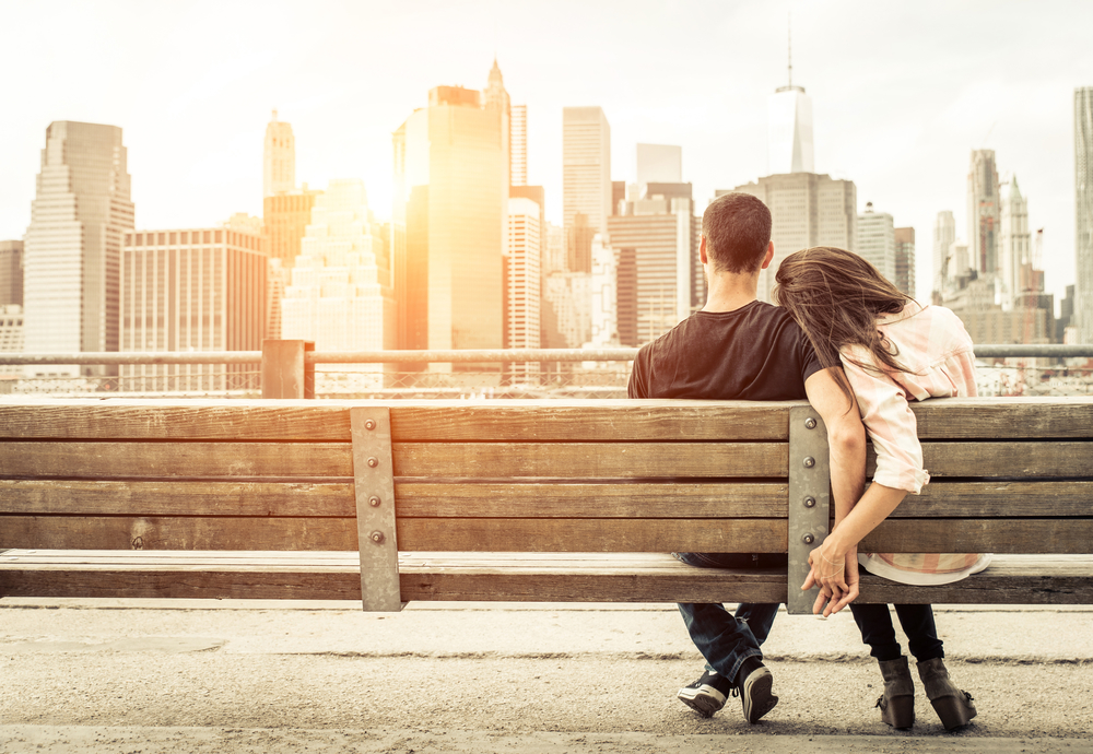 couple relaxing on New york